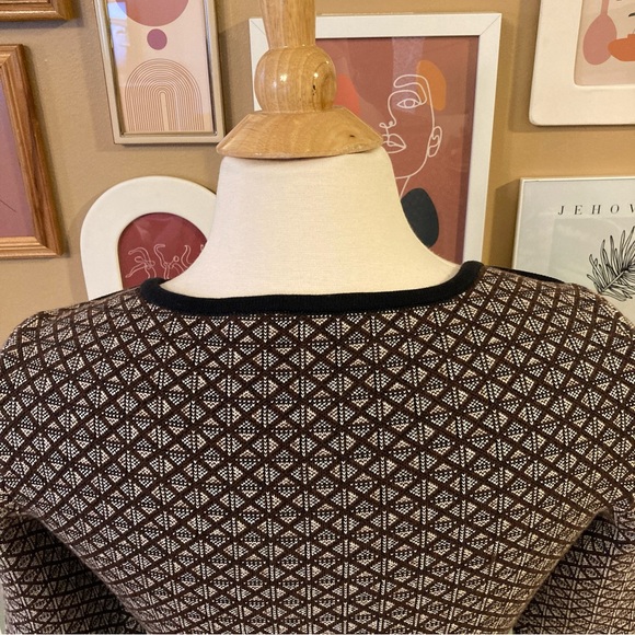 Tory Burch Shadow Mix Geo Jacquard Print Dress - Picture 10 of 12